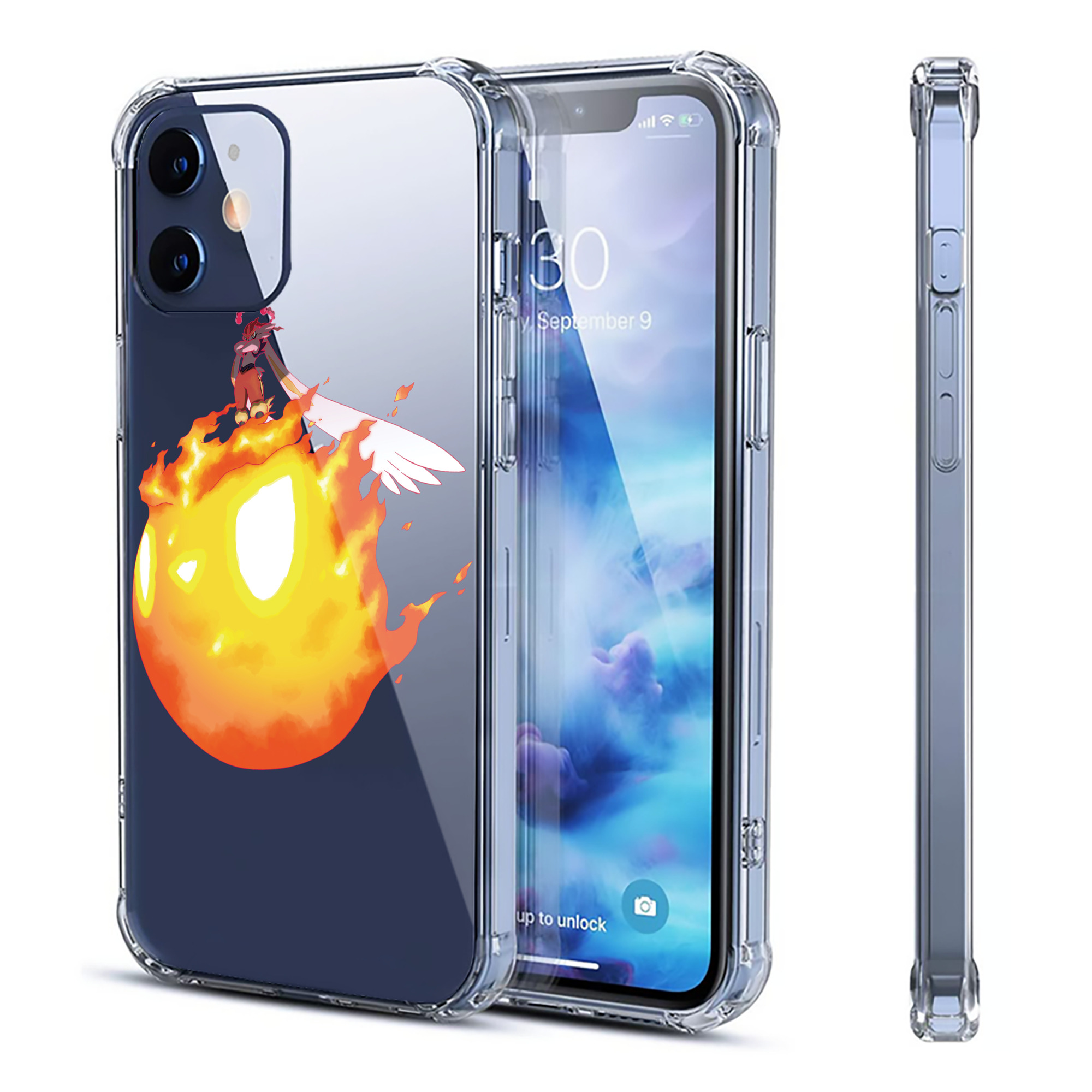 （画像用） ポケットモンスター Pokémon 【iPhone 12シリーズ対応】透明スマホケース（クリアソフトケース）